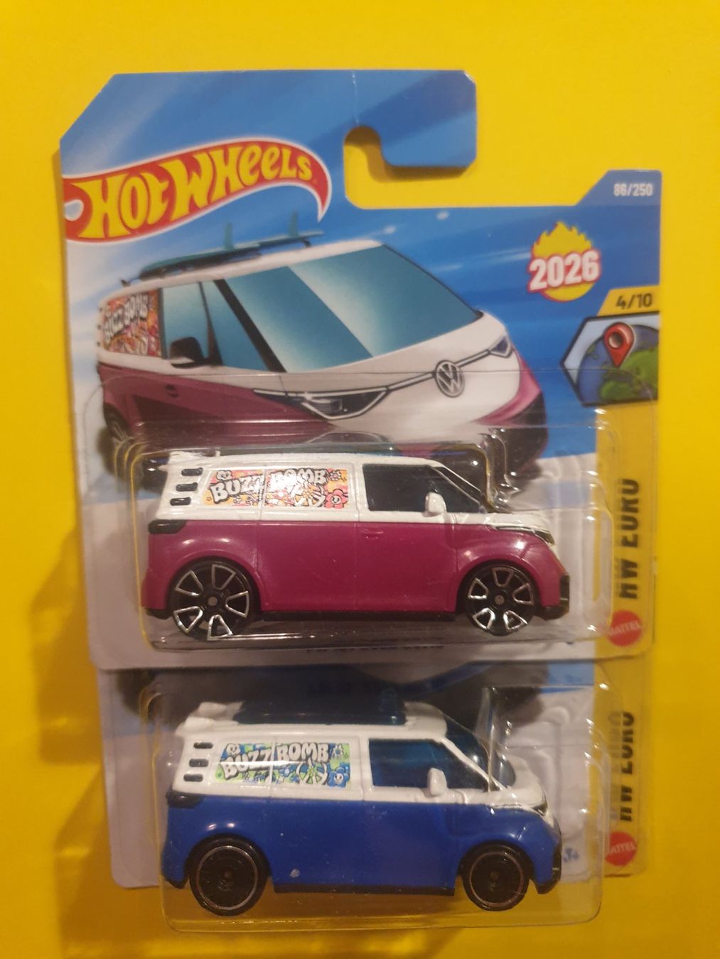 Hot Wheels Modellini d'auto: 2 x Hot Wheels VW ID. BUZZ BOMB – Nuovo e nell'imballaggio originale da Oftringen venduto da Rotor 2
