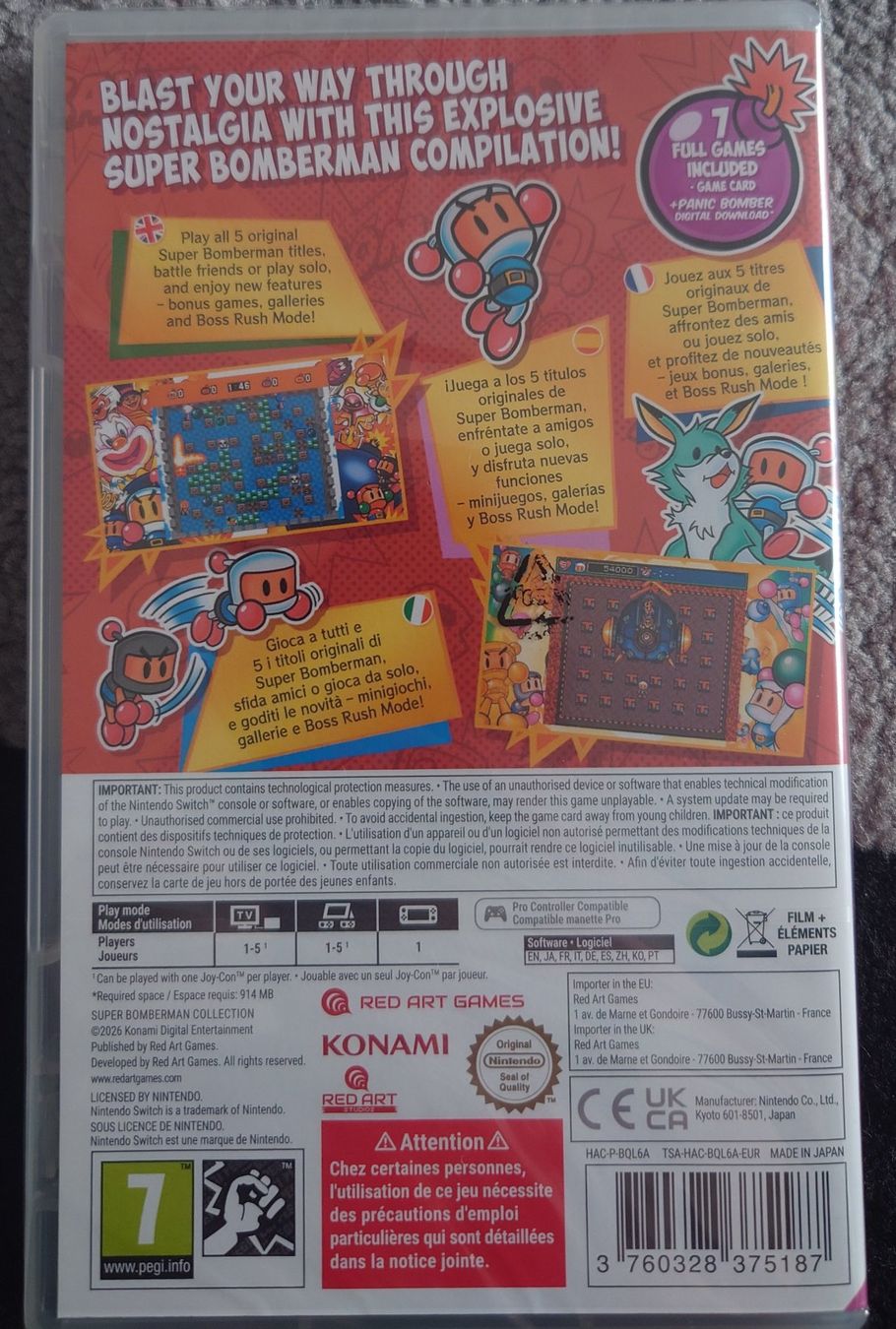 Nintendo Giochi: Jeu Nintendo Switch Super Bomberman Collection NEUF – Nuovo e nell'imballaggio originale da Cugy VD venduto da Twinsen93 1