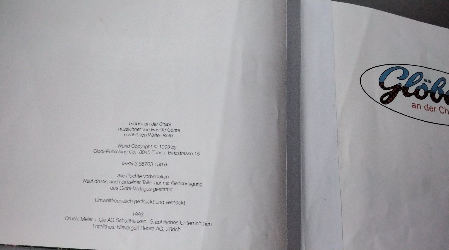 Bücher: Glöbeli  an der Chilbi – Gebraucht aus Steinhausen von pinu09 3