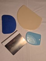 Teigschaber Set 4-teilig Kunststoff und Edelstahl gebraucht
