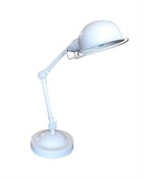 Weisse Bankerlampe/ Tischlampe - Liquidation!