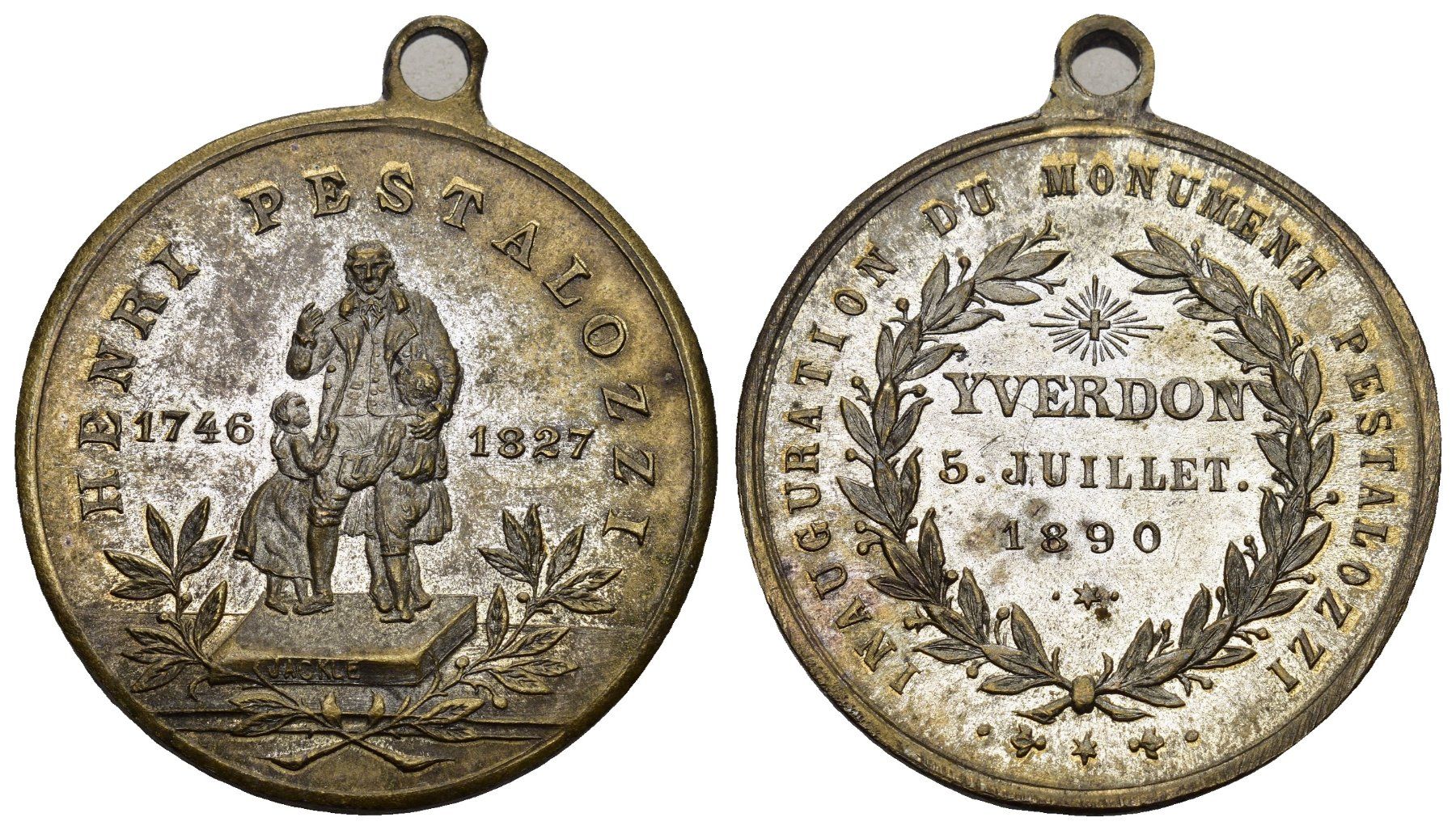 Medaillen: Yverdon 1890 – Gebraucht aus Bern von numismatictops