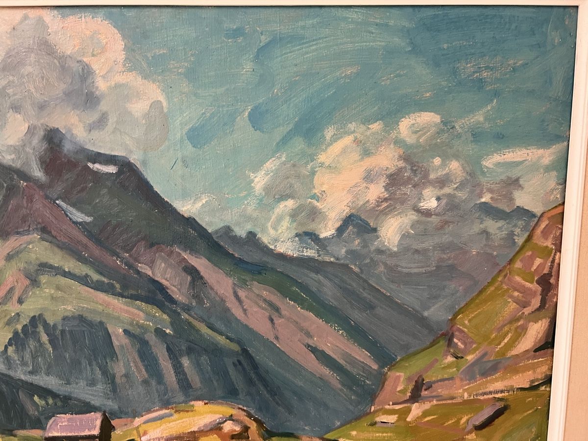 Dipinti: karl Bürkli Gemälde Landschaft 79 – Usato da Hombrechtikon venduto da vespa1954 3