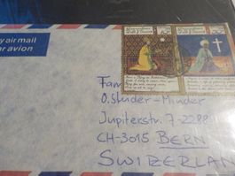 Karibik, Grenadinen of San Vincent, 1 Couvert mit Marken