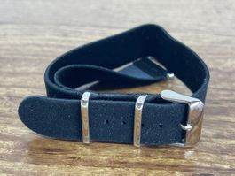 Nato Leder Uhrenarmband 20mm