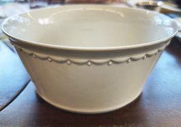 (Salat)Schüssel von Rosenthal cremeweiss mit schöner Borte
