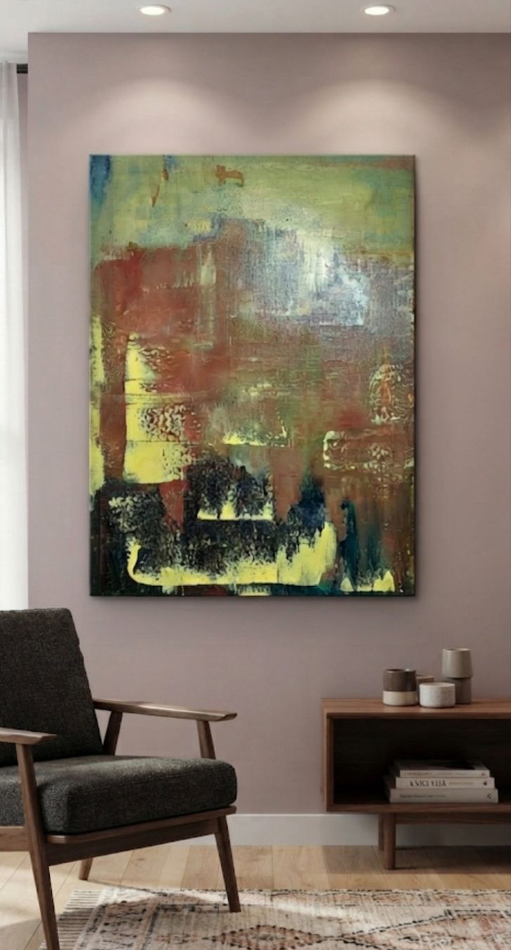 Dipinti: Gemälde " Waldschatten" handmade 50×70 – Nuovo (secondo la descrizione) da Riehen venduto da Steinbock1970