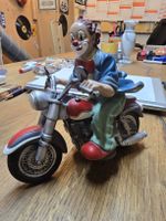 Zirkus Clown auf Motorrad, Gilde Clown, Rarität (D1)
