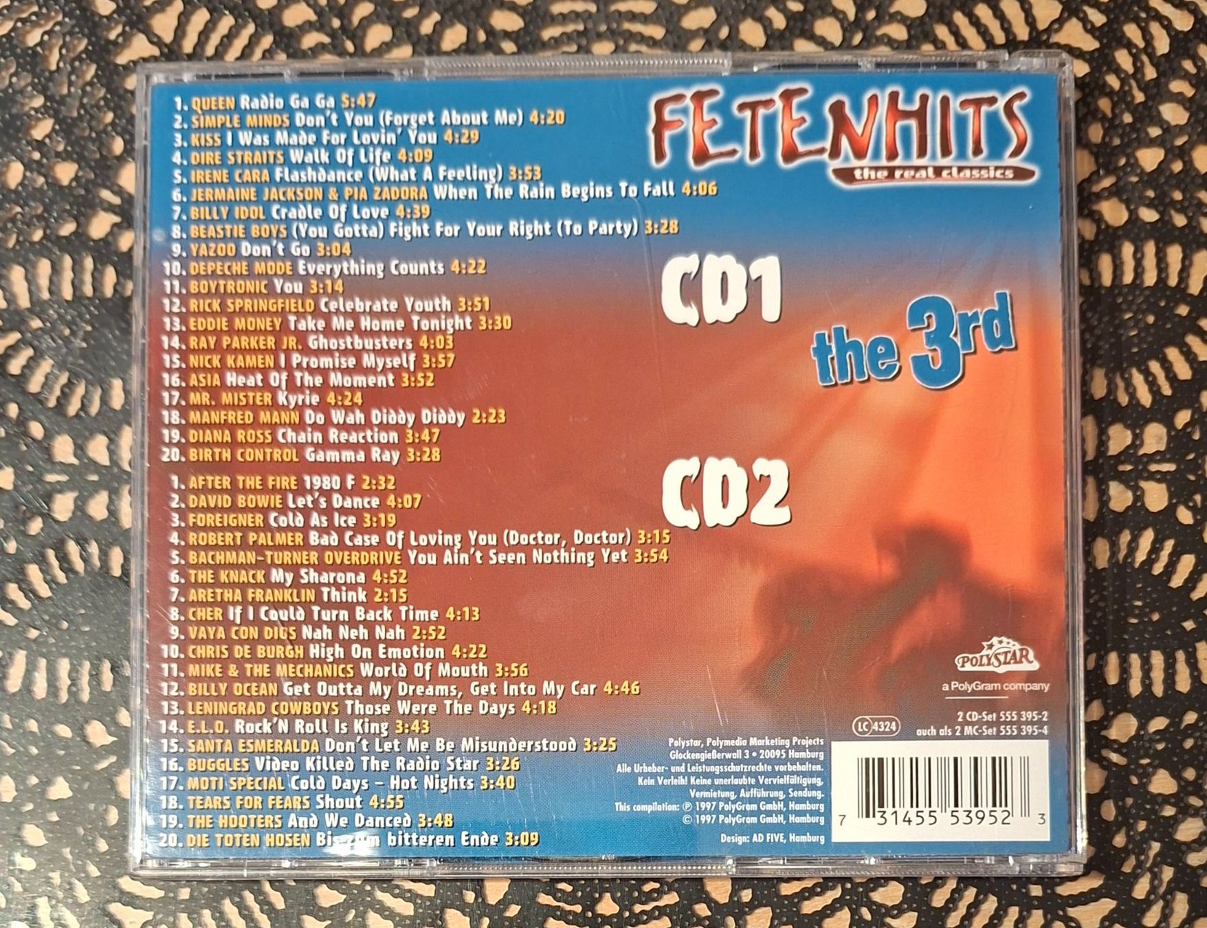 CD: Fetenhits - The Real Classics The 3rd, Compilation 2CD 1997 – Usato da Schönenberg TG venduto da Gregolino76 1
