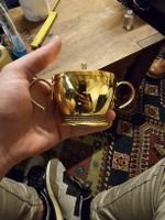 Goldene Zuckerdose 60er/70er Jahre (K)