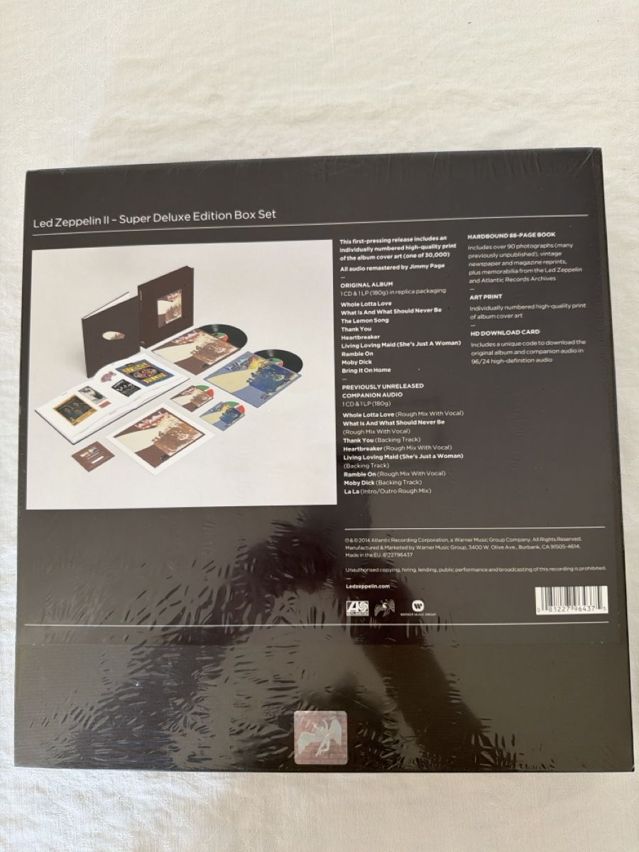 Dischi in vinile: Led Zeppelin - II - Super Deluxe Edition Box Set, versiegelt – Nuovo e nell'imballaggio originale da Schaffhausen venduto da Sonne25 2