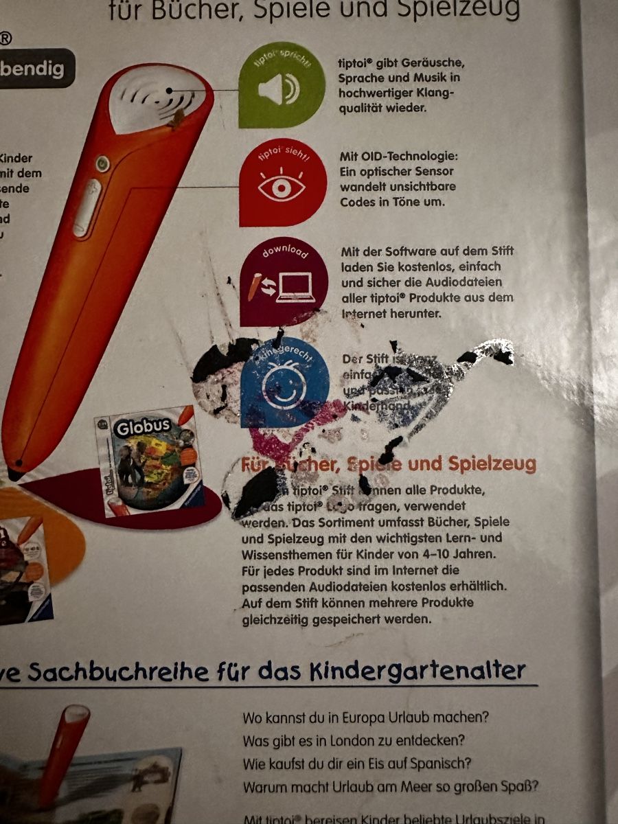 Tiptoi Giocattoli: TipToi Buch "Wir reisen durch Europa"  – Usato da Full-Reuenthal venduto da xeneya 3