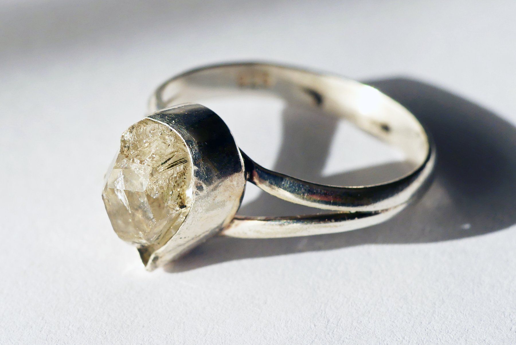 Anelli: Ring Silber 925 mit Herkimer-Diamant – Nuovo e nell'imballaggio originale da Matten b. Interlaken venduto da kero71 4