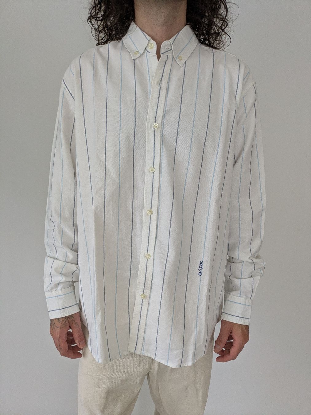 Hemden: Hemd gestreift weiss Grösse M/L , Pull&bear – Gebraucht aus Rorschach von joh_v2y2