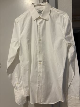 Chemise homme Figaret Paris blanche coupe ajustée taille 38