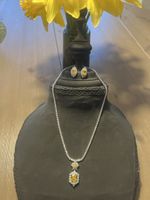 Funkelndes Schmuckset, Halskette & Ohrringe NEU