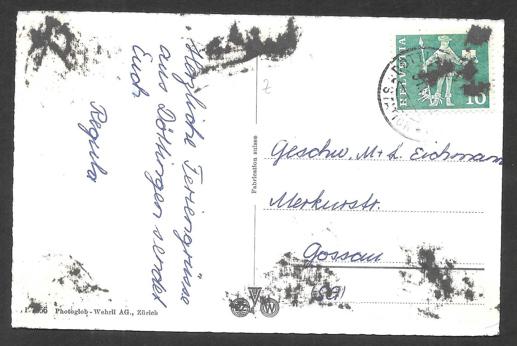 Cartoline postali: Döttingen  - Klingnau Gesamtansicht – Usato da Olten venduto da clotaldi 1