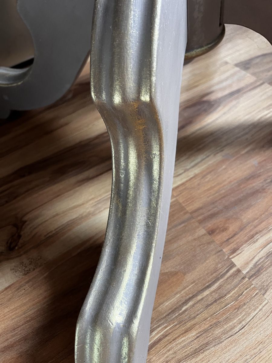 Tische: Antiker Tisch, crem-grau/gold, upcycling – Gebraucht aus Flurlingen von MIPILG 3