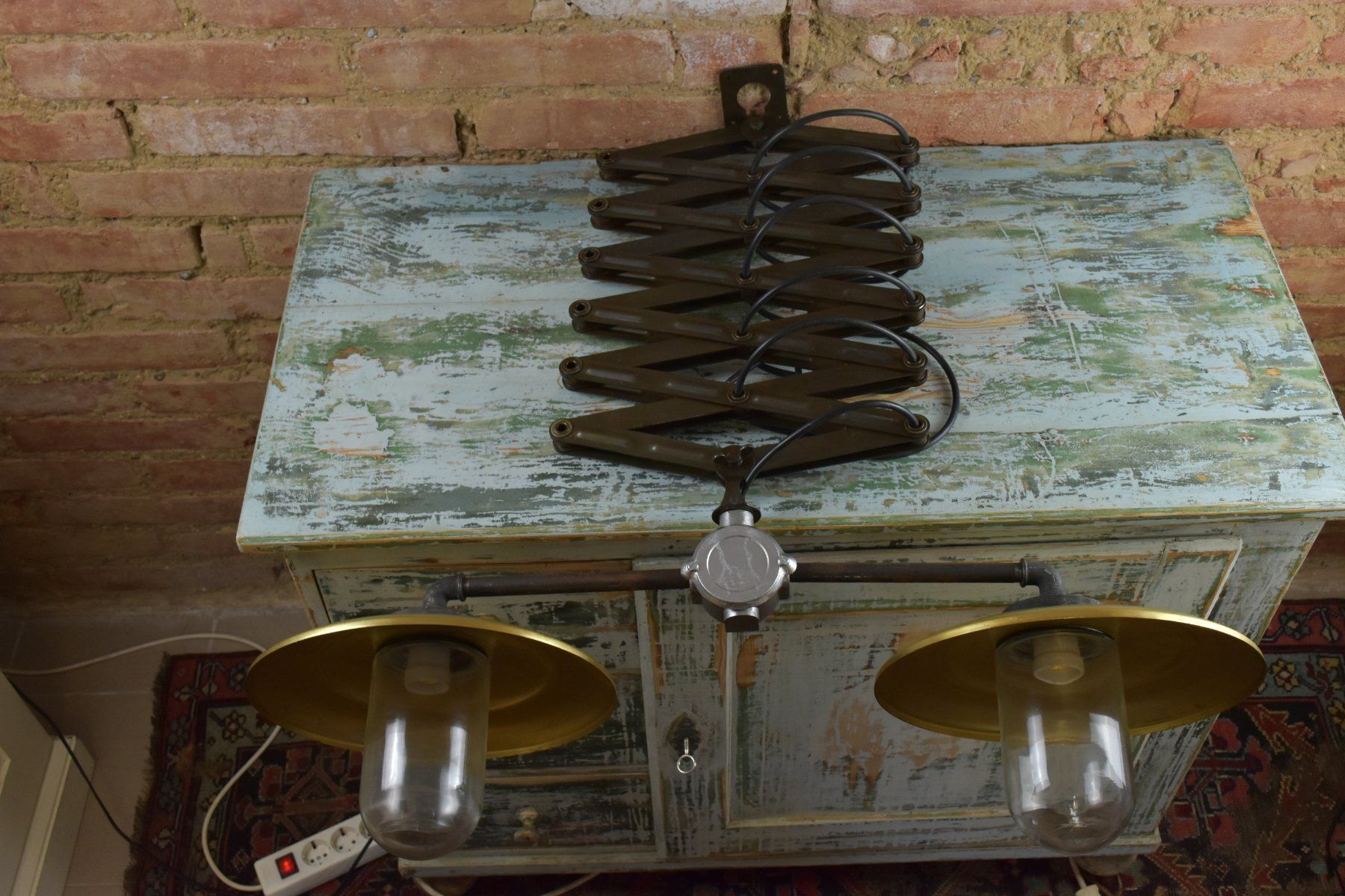 Lampen: Alte Scheren Lampe/Alte Doppel Schirm Lampe/Messing – Gebraucht aus kraiburg am inn von Vintage-Living 6