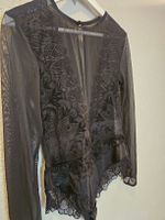Triumph Spitzen-Samt Body, schwarz, Gr. L