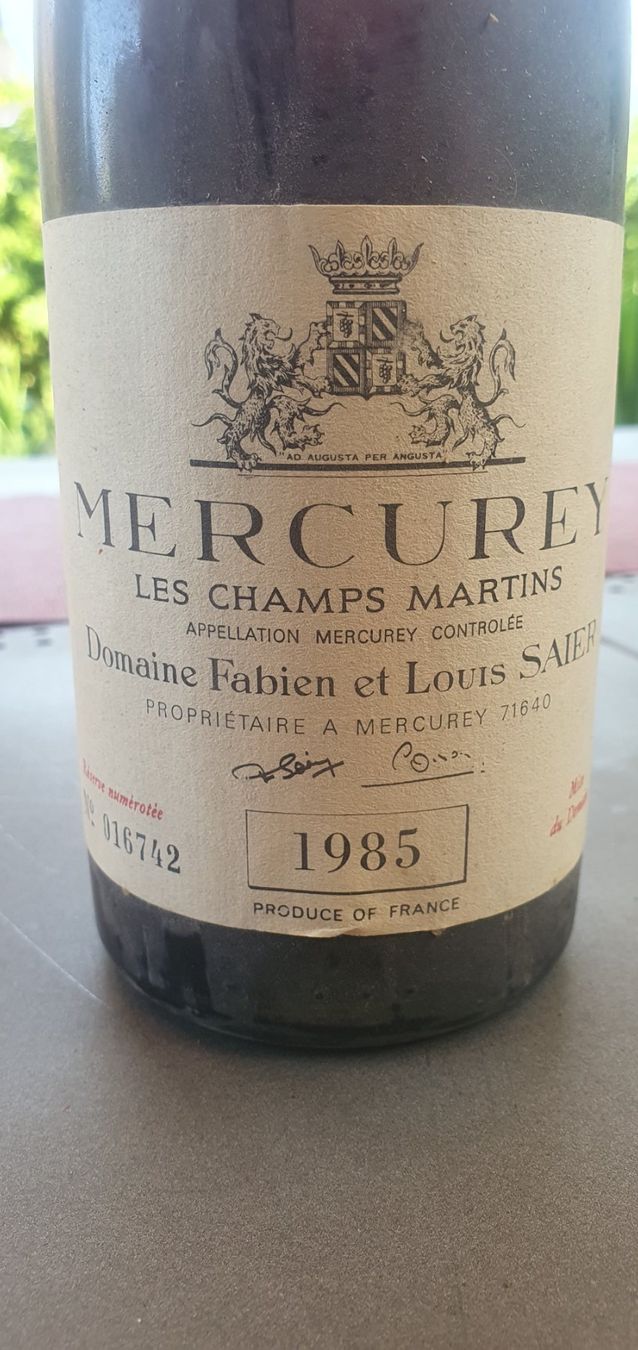 Vino: Mercurey Domaine Saier – Usato da Meinisberg venduto da Kenmare 2