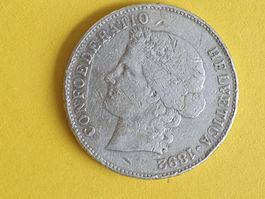 5 Franken 1892 Silber ***( Poste A+ )