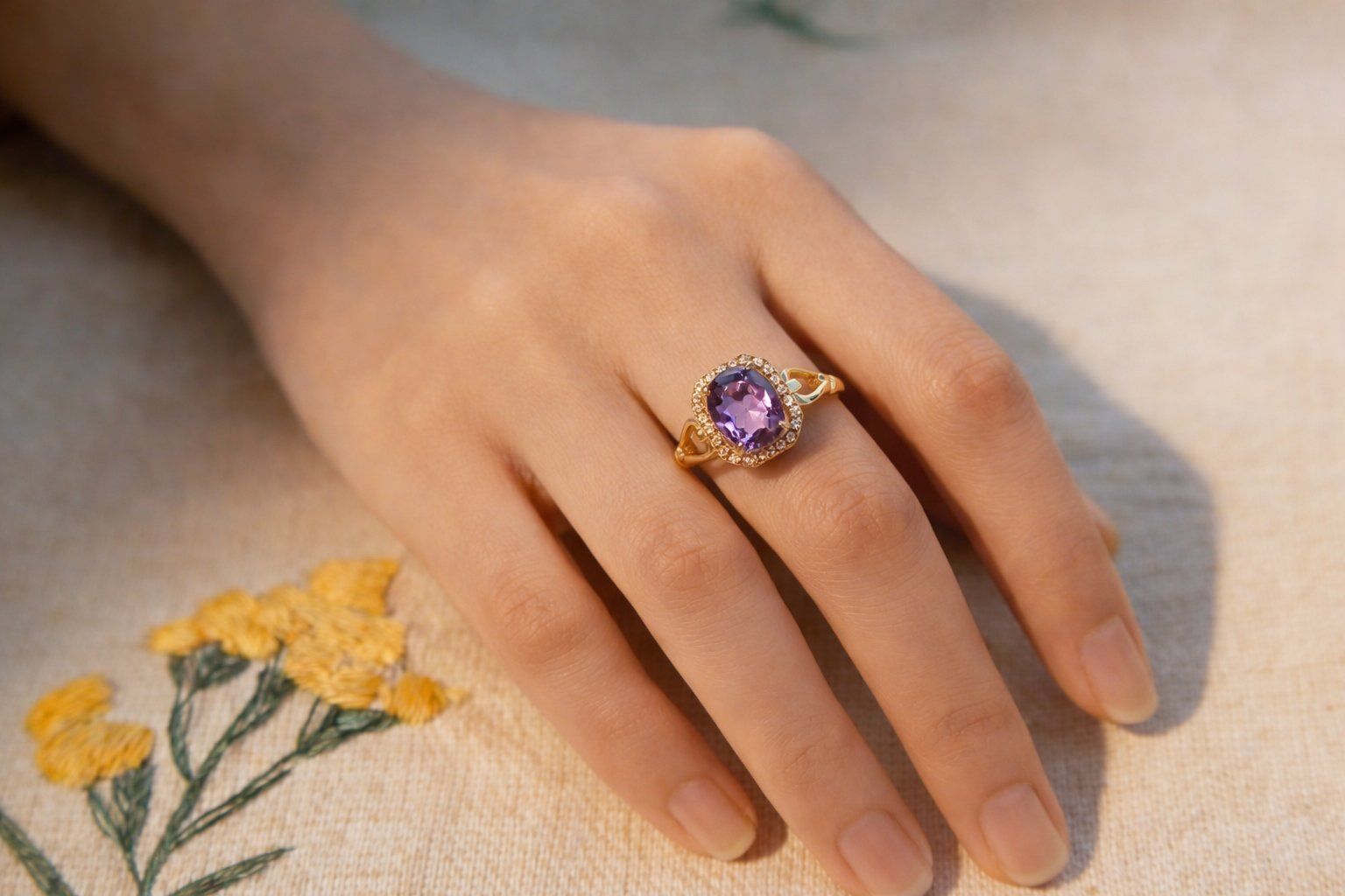 Anelli: NEW - S925 Amethyst Ring (Adjustable) – Nuovo (secondo la descrizione) da Zürich venduto da cin_wcf6 6