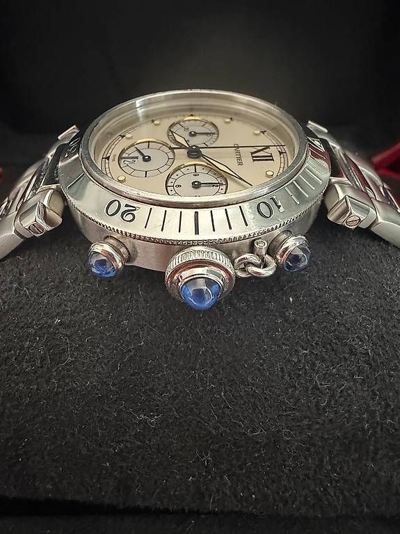 Cartier Uhren: Cartier Pasha Chronograph Quarz – Gebraucht aus Zürich von timeio-swapwatch 3