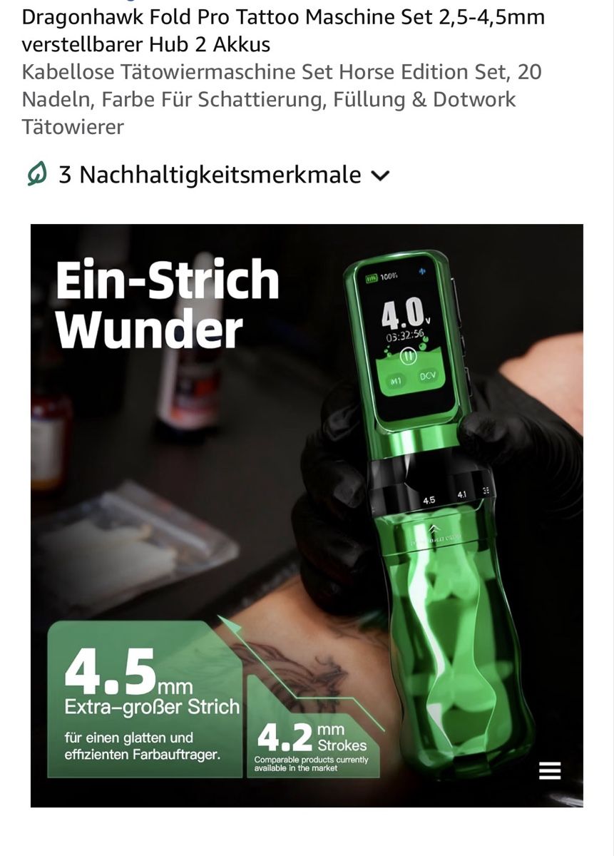 Alle Maschinen: Tattoo maschine  – Neu und originalverpackt aus Herisau von StarlightThaler 3