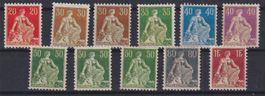 H57) Lot Helvetia, ohne Gummi,  sehe Scan