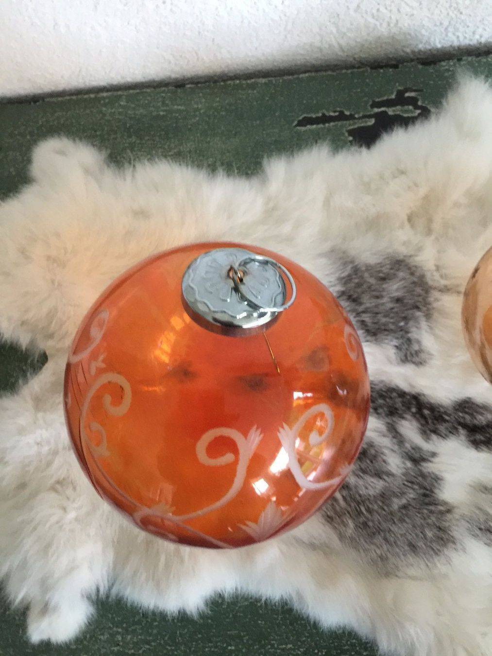 Alle Dekorationen: Grosse 20 cm  geschliffene Weihnachtskugel Glas – Neu (gemäss Beschreibung) aus Kirchdorf AG von coco123 4