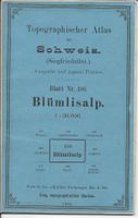 Topographischer Atlas Blatt 488 BLÜMLISALP 1900