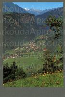 AK color Faido TI con San Gottardo © Borelli ≈ 1974