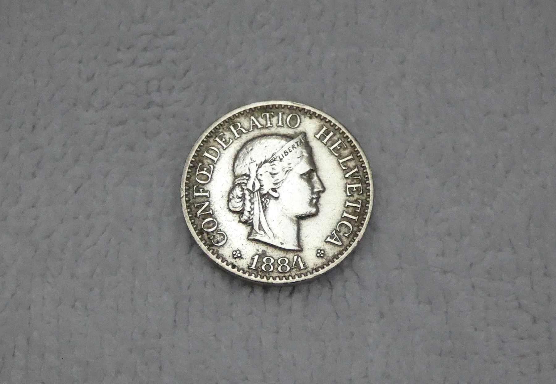 Tutti le monete: 10 centimes/rappen 1884 – Usato da Nyon venduto da Ilmi09