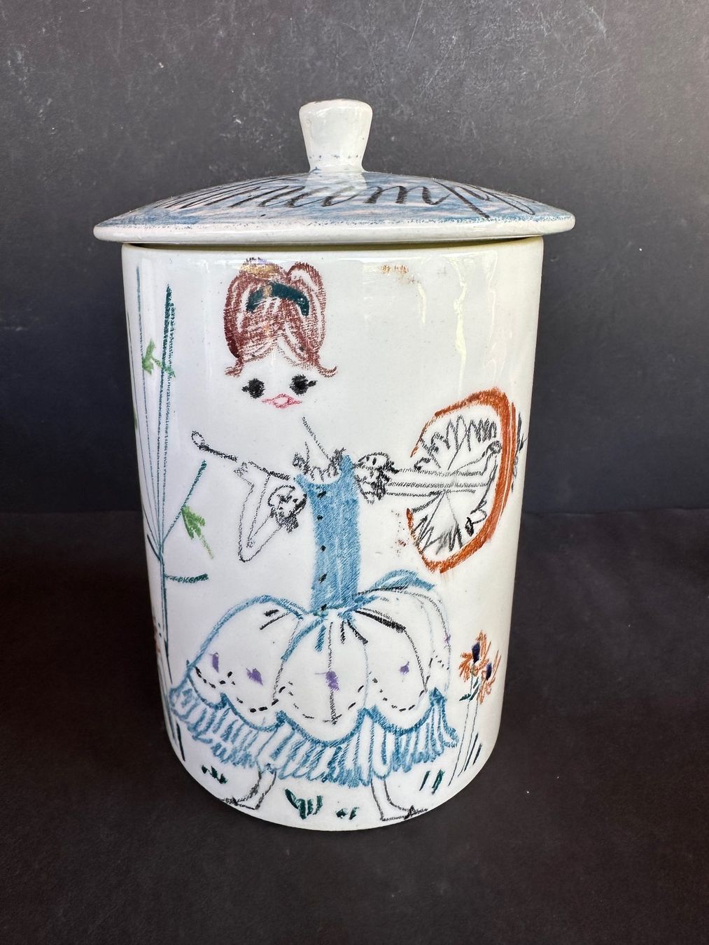 Zuccheriere: Porcelain Dose Mit Deckel ...bettmümfeli...Italy – Usato da Saas im Prättigau venduto da norman02