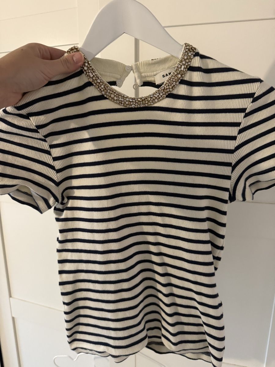 Sandro Top: Sandro Glitter Kragen Shirt  – Nuovo (secondo la descrizione) da Bottmingen venduto da Itsclaire 6