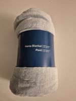 Flauschige Kuscheldecke, hellblau, 130x160cm, Top Zustand