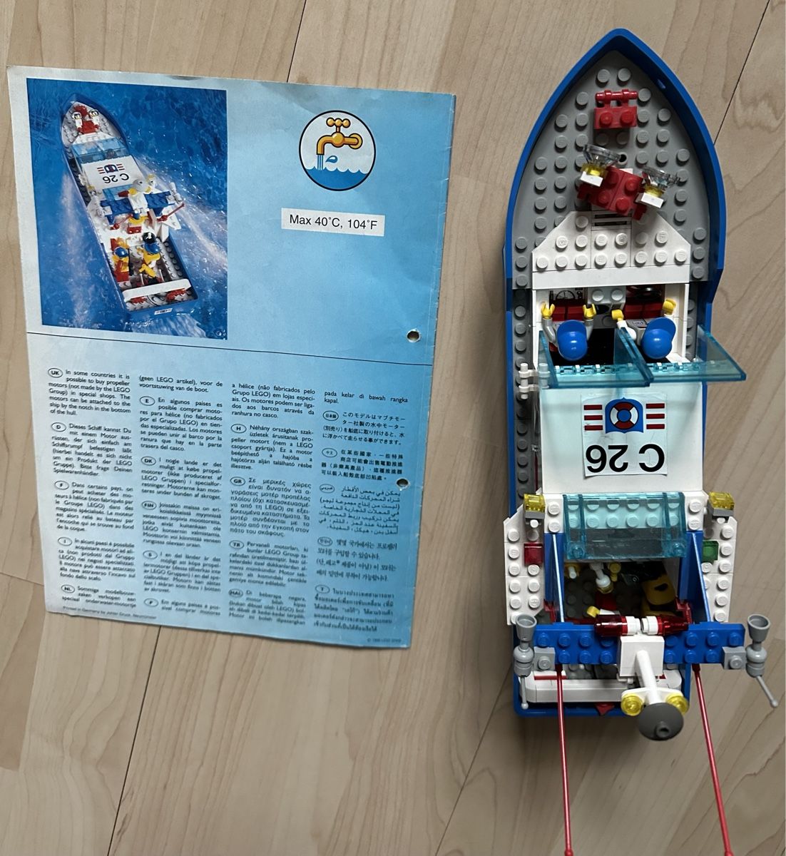 Lego Giocattoli: Lego System 4022 Seecutter C26 Schnellboot Boot – Usato da Haegendorf venduto da Chruege 4