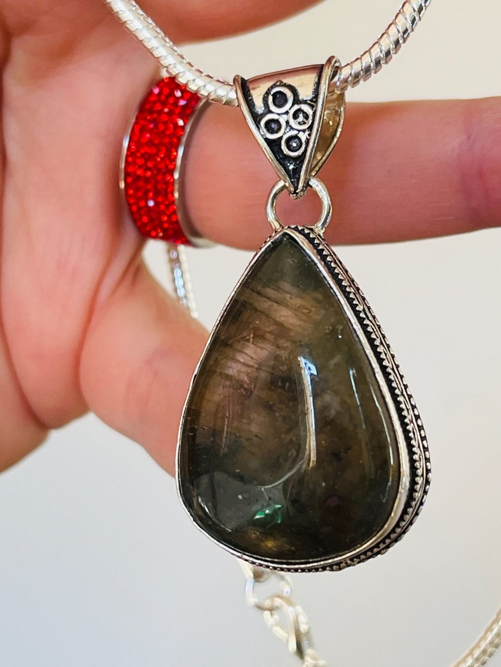 Ketten: Labradorite Gemstone HandmadeJewelry – Neu und originalverpackt aus Genève von AGBERG 7