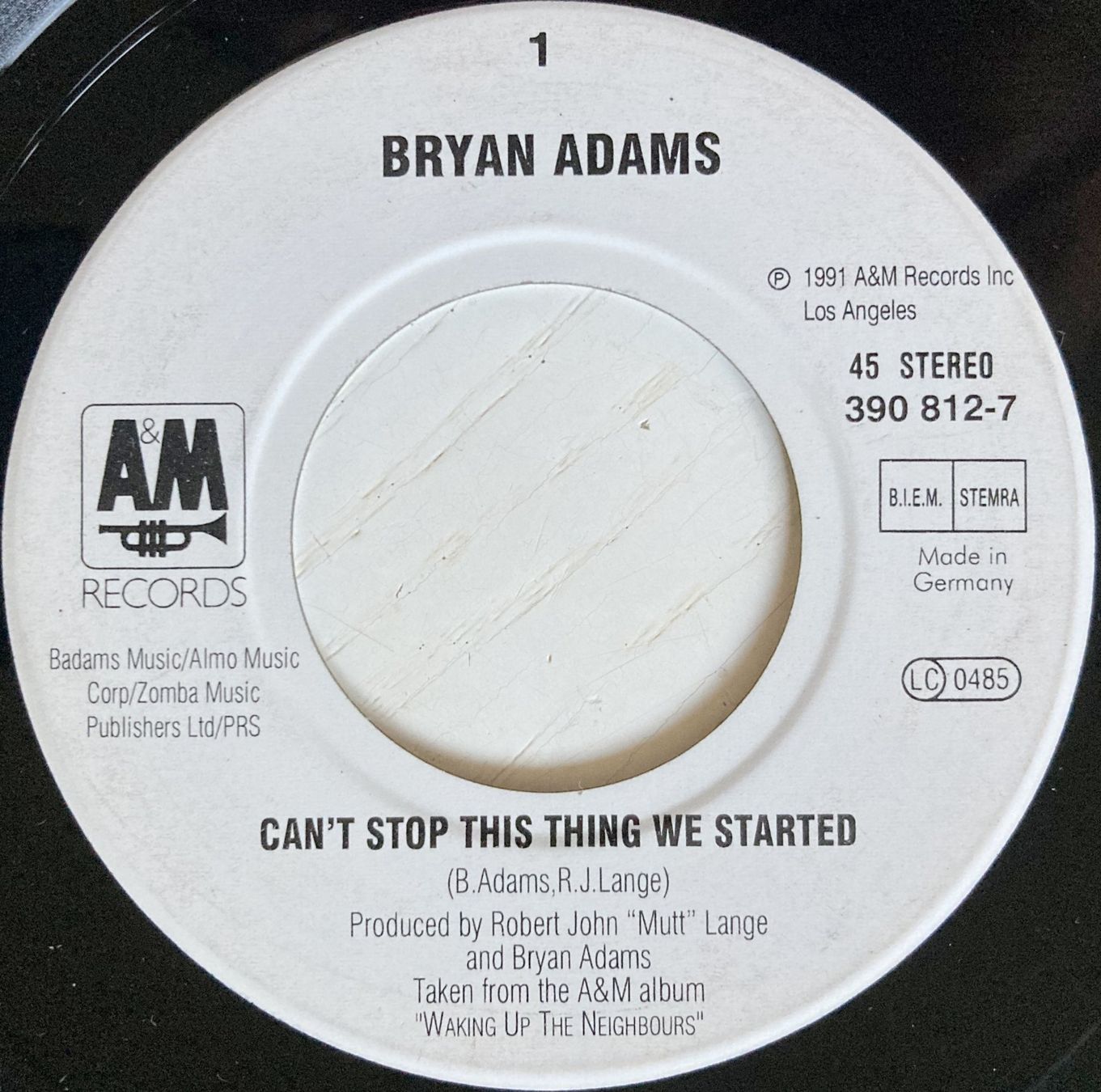 Dischi in vinile: BRYAN ADAMS - CAN'T STOP THIS THING WE STARTED – Usato da Bottens venduto da hotter-than-hell 2