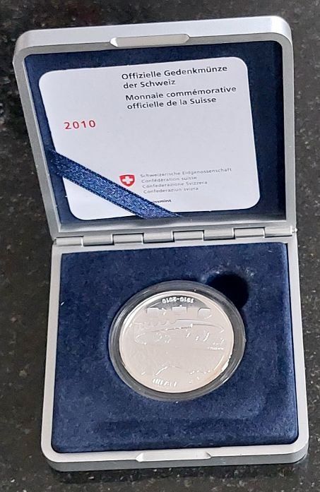 Tutti le monete: 20 Franken 2010 Silber pp Berninabahn Box – Nuovo (secondo la descrizione) da Arch venduto da moneyswiss