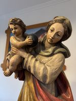 Madonna mit Kind holz H ca. 80 cm Maria geschnitzt Farbig
