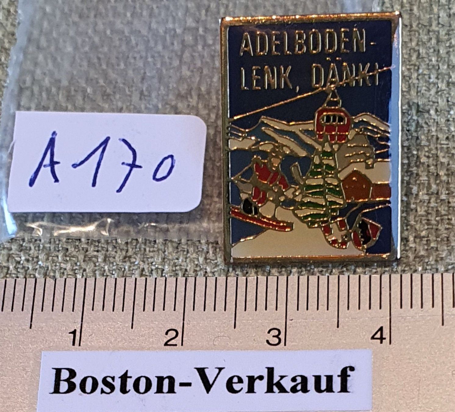 Placchette & Badge: A170 - Pin Adelboden - Lenk Dänki / Dänk – Usato da Reinach BL venduto da Boston-Verkauf 2