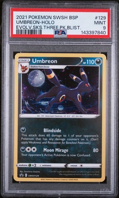 Pokémon Sammelbilder & Trading cards: Pokemon Umbreon 129 PSA 9 – Gebraucht aus Zürich von picollector