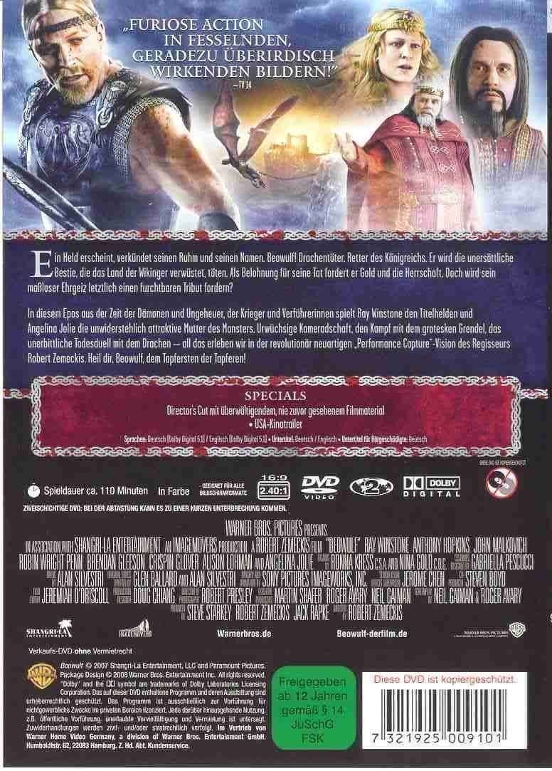 Alle DVDs: BEOWULF -  DIRECTORS CUT (2007) – Neu (gemäss Beschreibung) aus Gelterkinden von Tri-Tra-Trallala 1