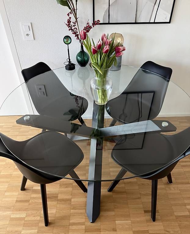 Tavoli: Runder Esstisch aus Glas – Usato da Basel venduto da AdrianaGea 1