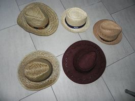 Sommerhüte Set, Strohhüte, Cowboyhut, div. Grössen 👒☀️😎...