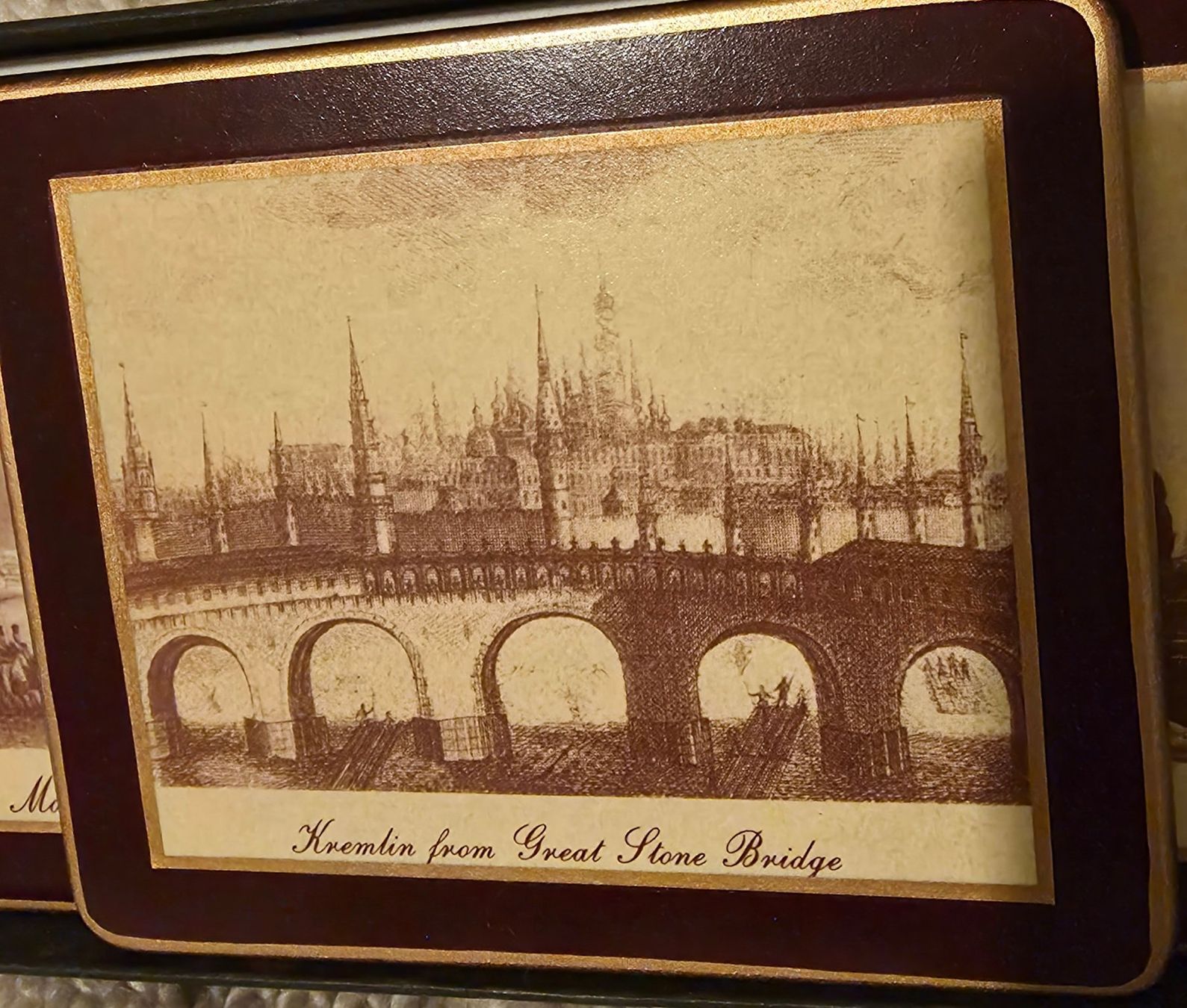 Sottobicchieri: Set de 4 sous-verres "Moscou vintage" – Nuovo (secondo la descrizione) da Genève venduto da BruceKampbell 3