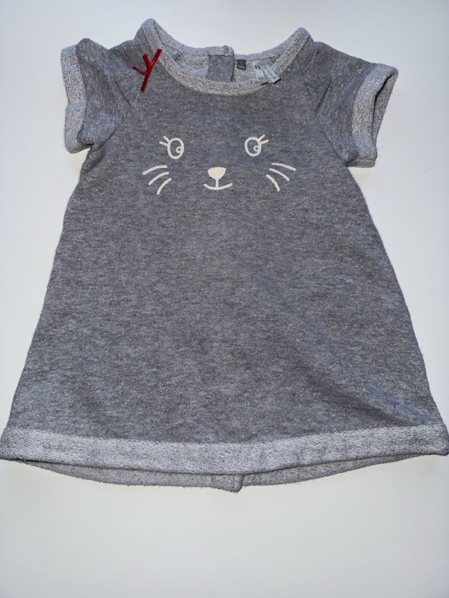 Vestiti & Gonne: Robe bébé grise motif chat taille 60cm – Usato da Saulcy venduto da lanah31