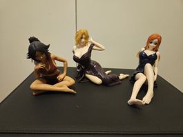 Bleach Orihime, Yoruichi + rangiku, Bandai relax time figur